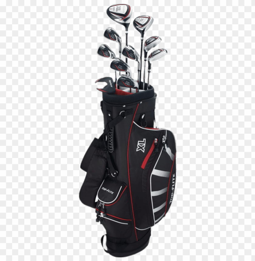 sports, golf, full set of golf clubs in bag, 
