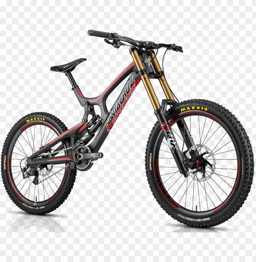 Full Suspension Mountain Bike Downhill PNG Image With Transparent Background