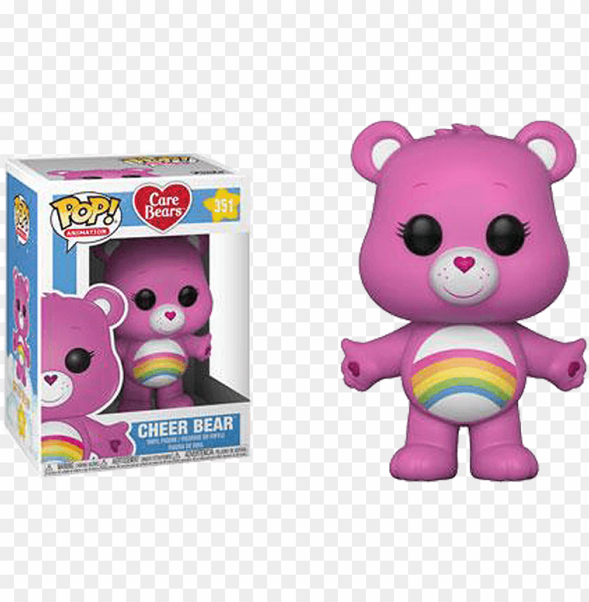 funko pop care bears cheer bear 2 - pop heroes PNG image with transparent background@toppng.com