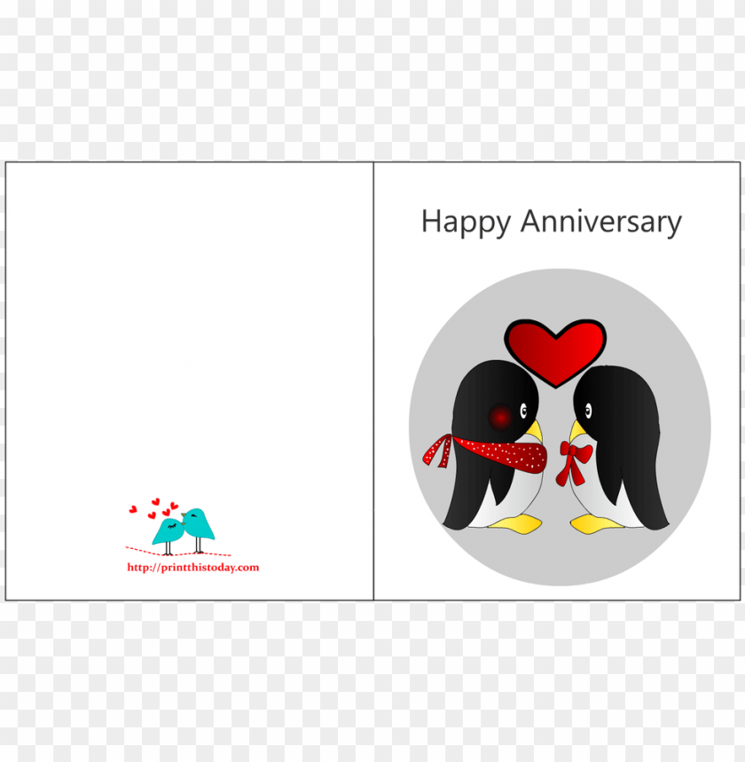 Funny Happy Anniversary Images Anniversary Card To Print Out PNG Image With Transparent Background