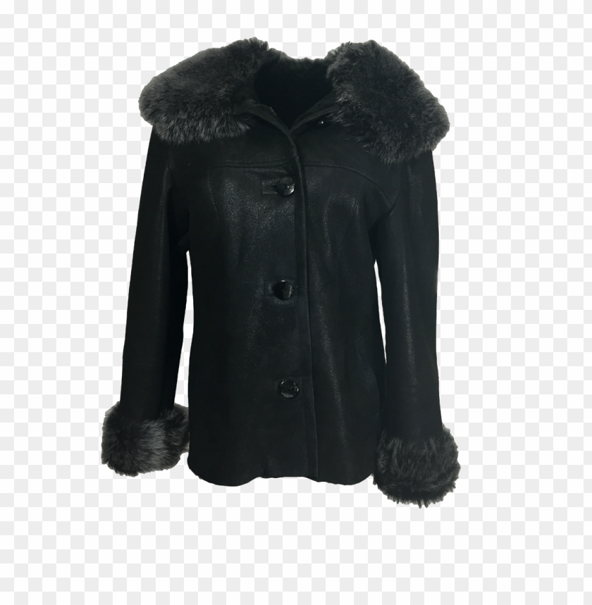 Fur Lined Leather Jacket Png - Free PNG Images