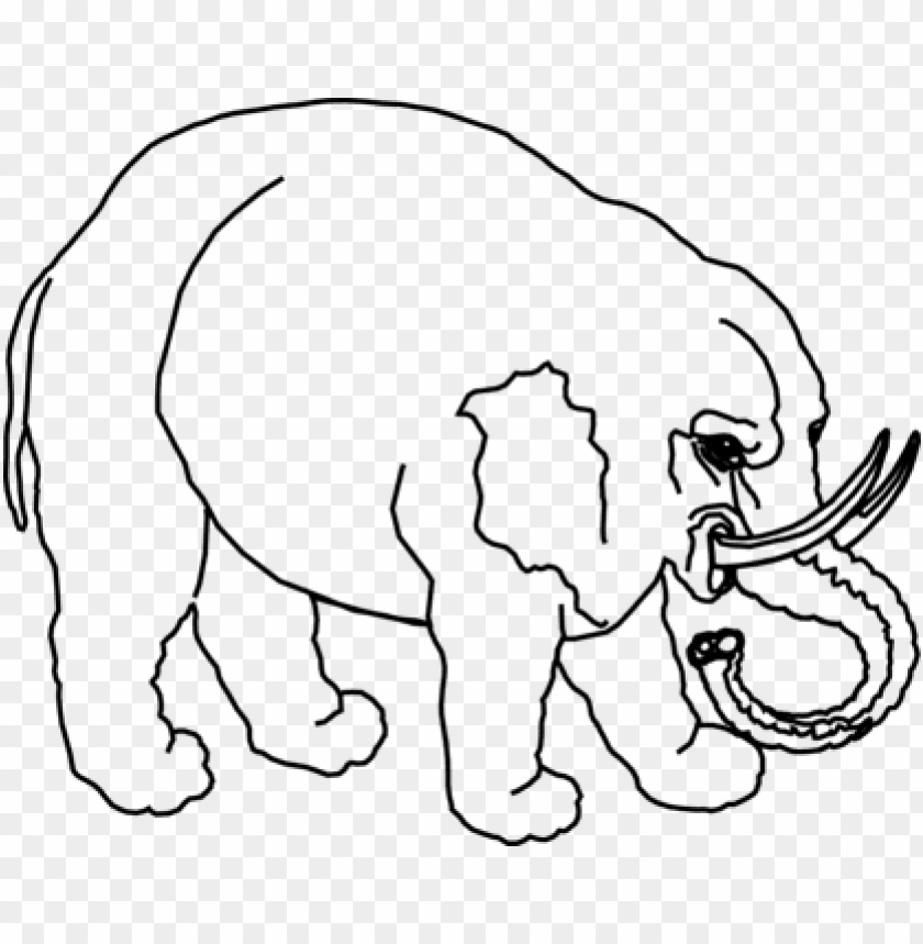 gajah kartun vektor hitam PNG transparent with Clear Background ID 92724