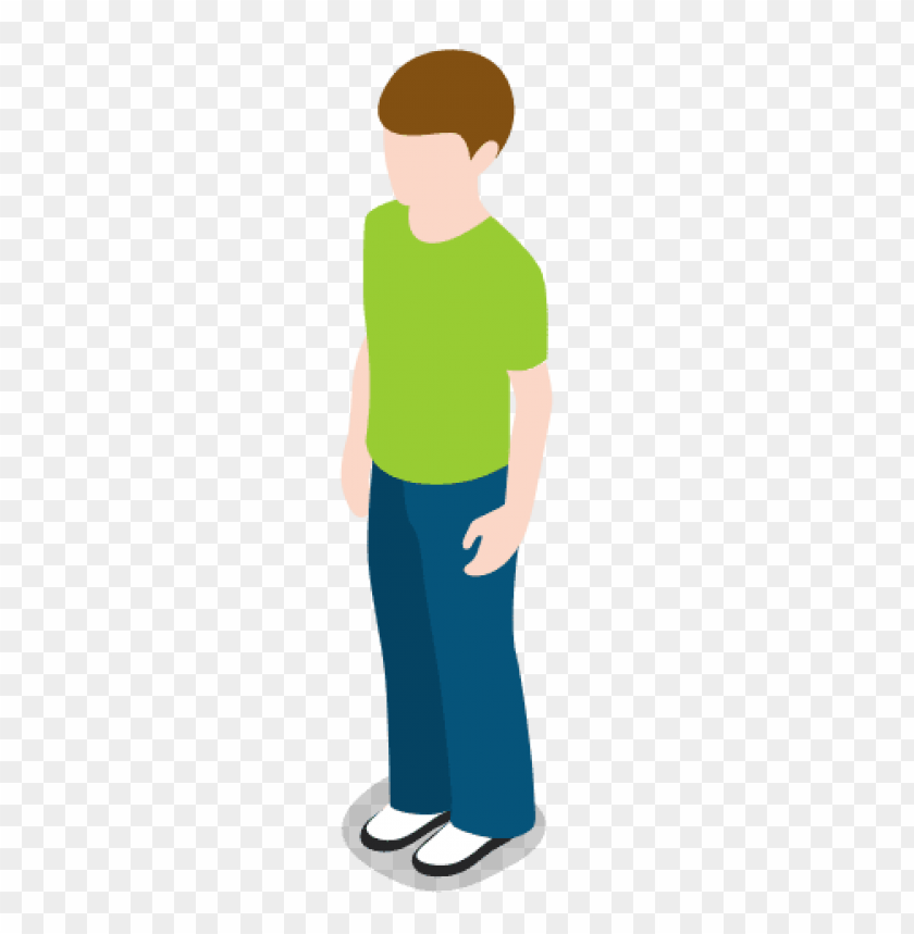 person, cartoon character, standing, youth, casual clothing, green shirt, blue jeans