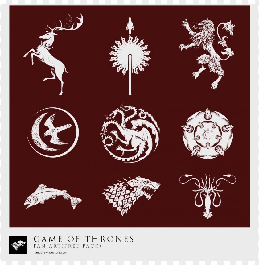 Game of Thrones logo, Vector Logo of Game of Thrones brand free