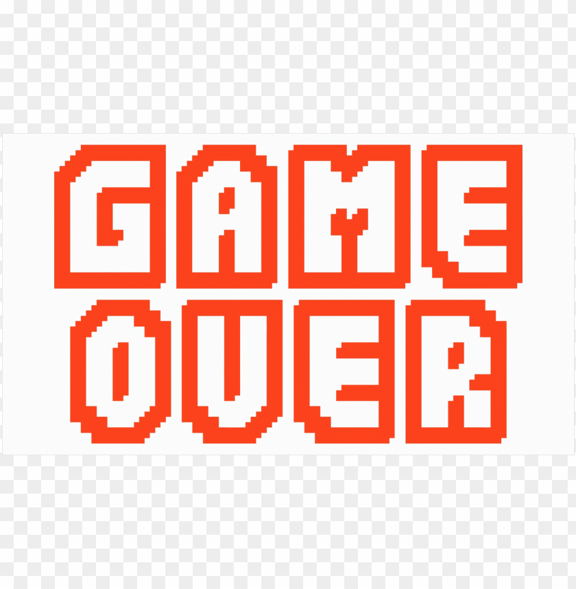 game over PNG image with transparent background | TOPpng