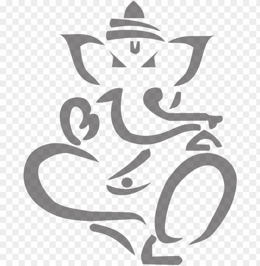 Download ganpati black and white png - Free PNG Images | TOPpng