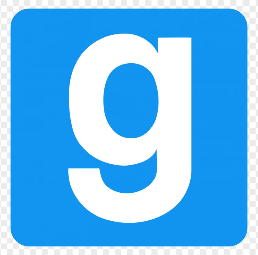 Garrys Mod Gaming Logo PNG Transparent Background