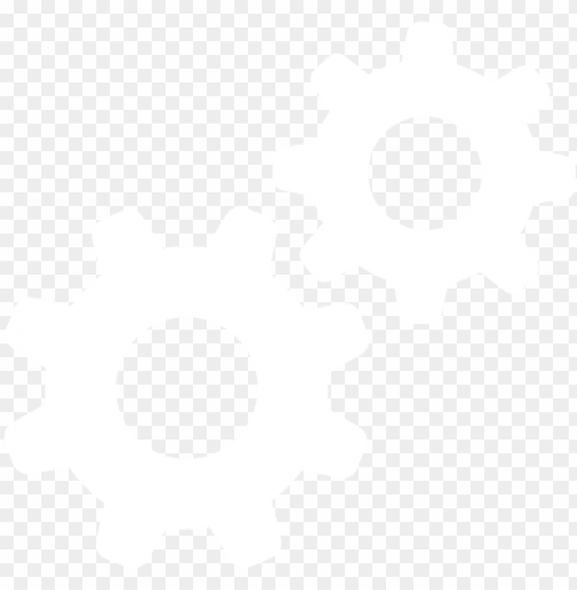 gear icon white white cogs icon png - Free PNG Images ID 126689