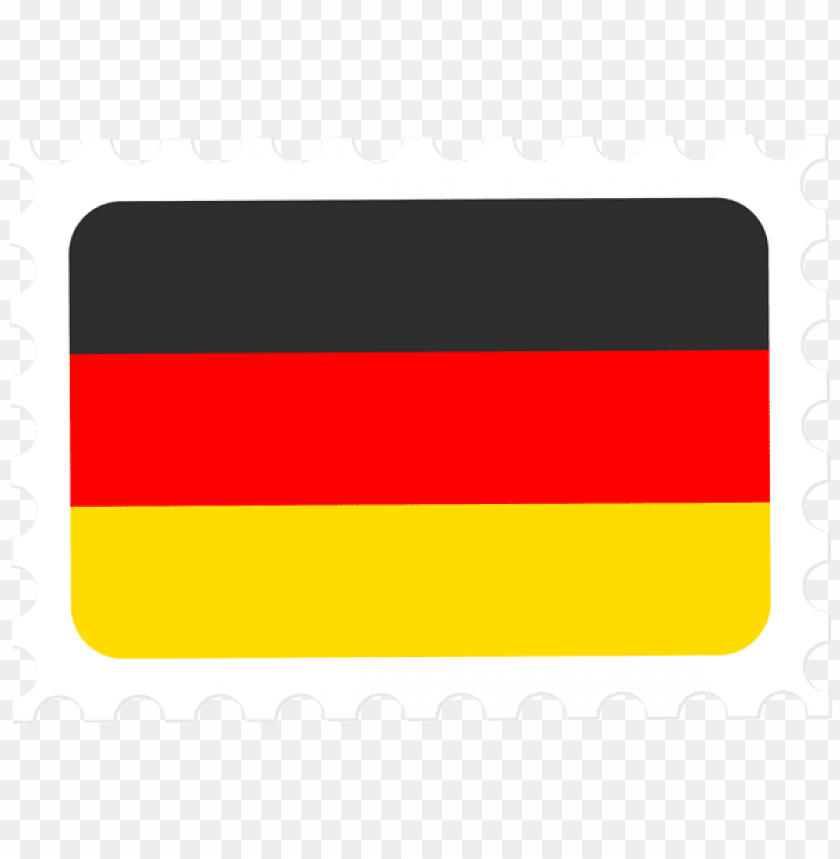 Germany Flag Postage Stamp Png Images Background -  Image ID Is 55254