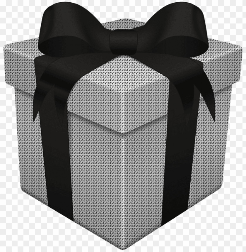 Black and White Gift Box with Bow | Home Decor Decals