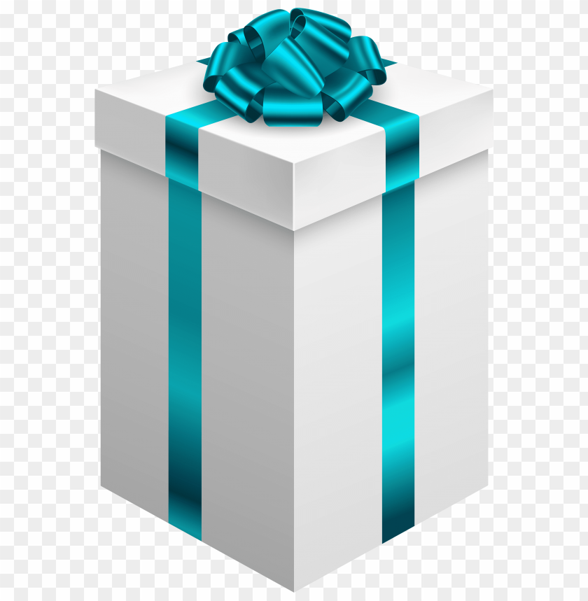 blue, bow, box, gift