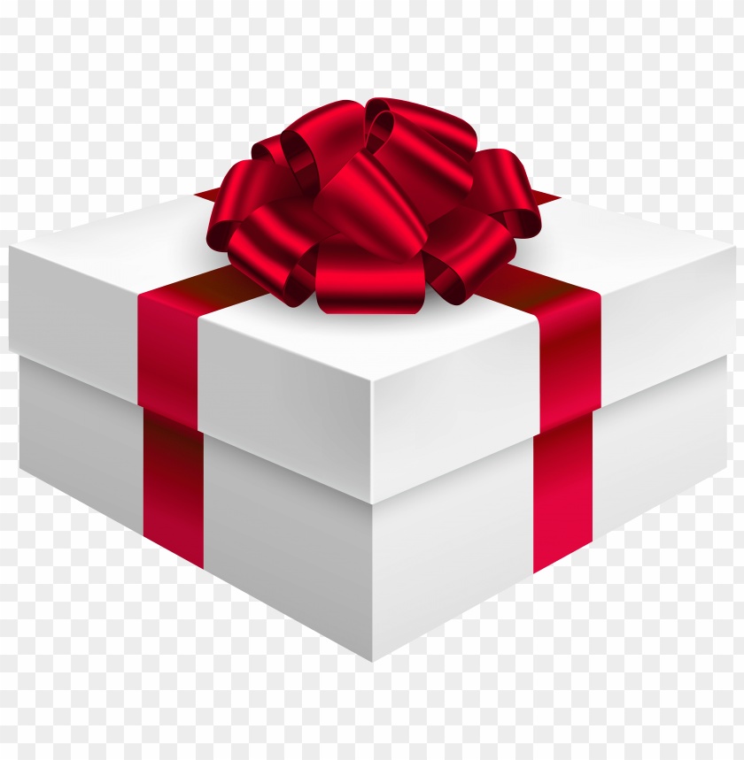 bow, box, gift, red
