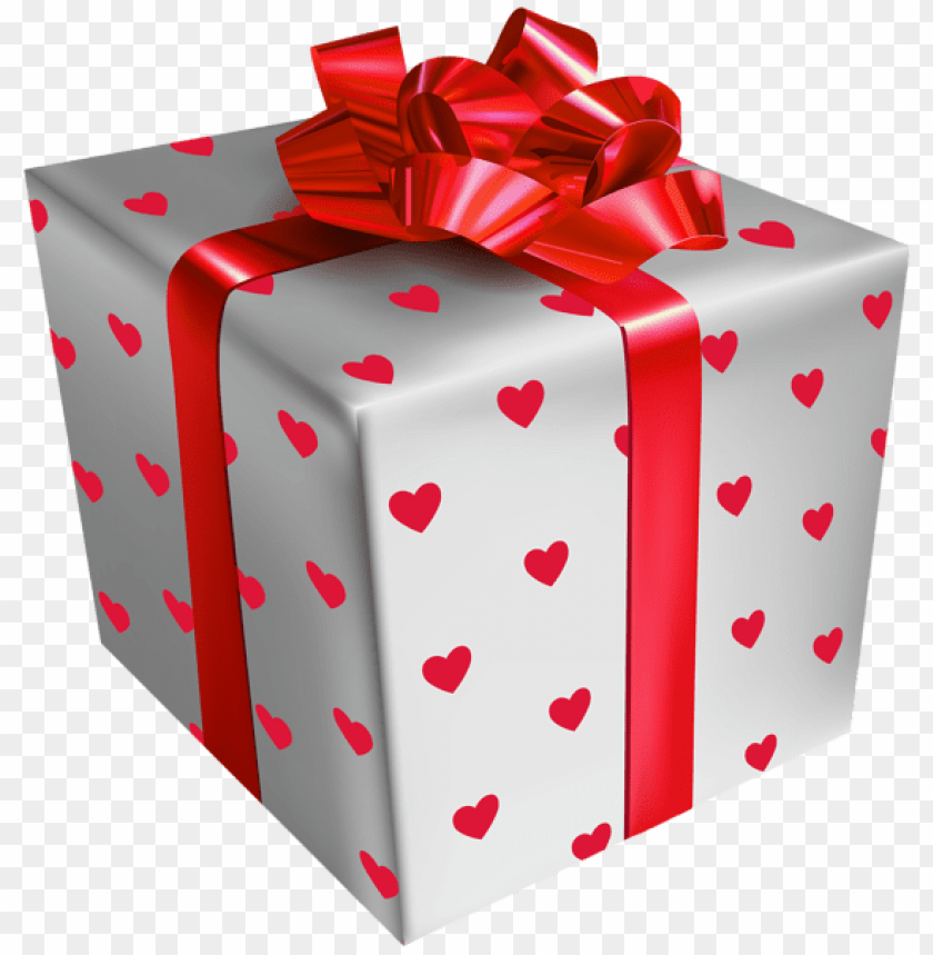 Download gift box with hearts transparent clipart png photo | TOPpng