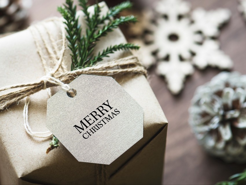 gift, christmas, new year, tag, box