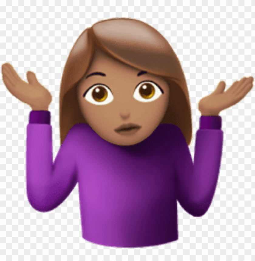 Girl Emoji With Hands Png Image With Transparent Background Toppng