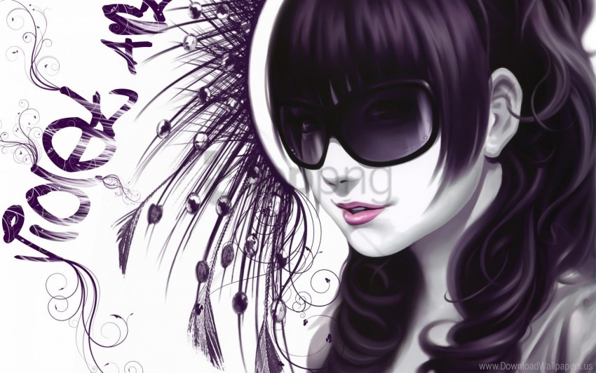 girl, glasses, style, vector wallpaper background best stock photos | TOPpng