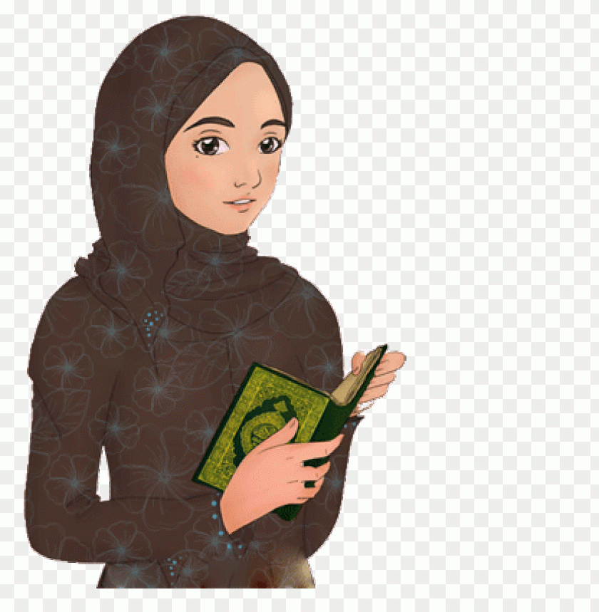 girl islamic clipart png images background -  image ID is 2772