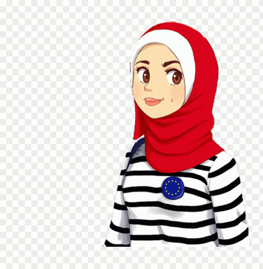 girl islamic clipart png images background -  image ID is 2774