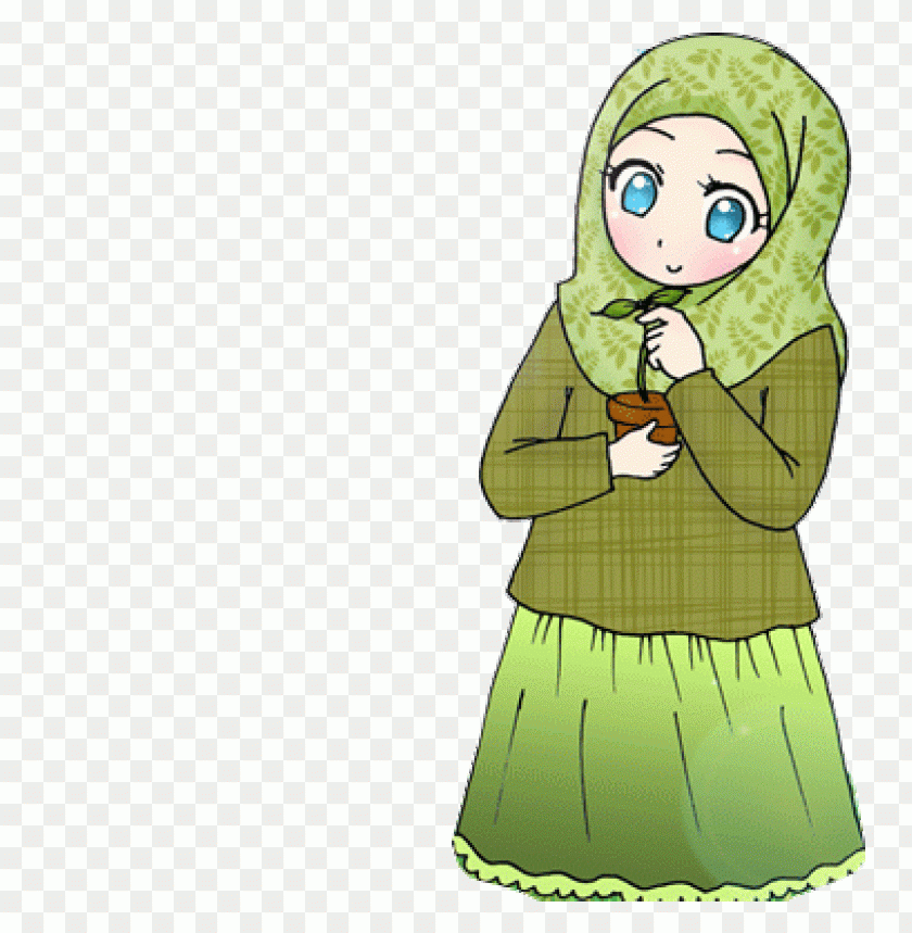 girl islamic clipart png images background -  image ID is 2776