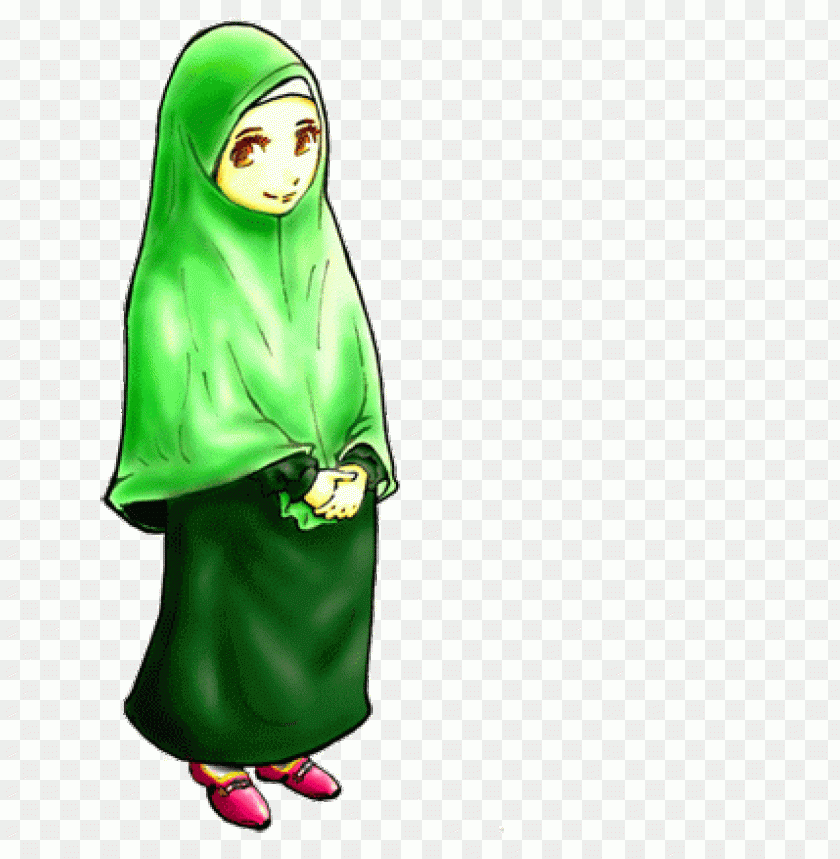 girl islamic clipart png images background -  image ID is 2777