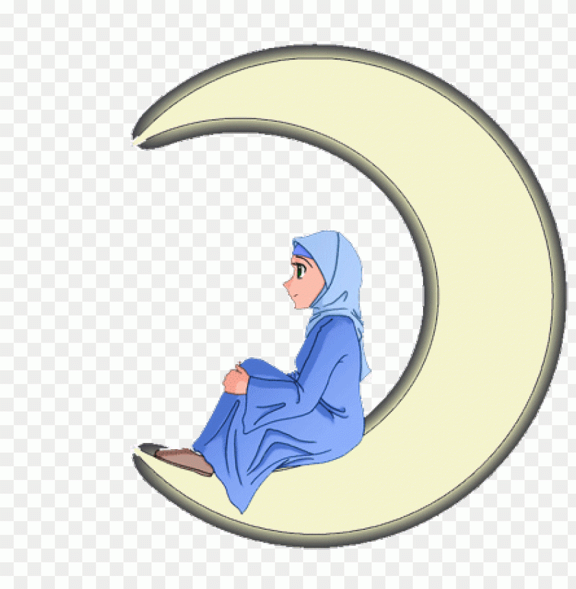 girl islamic clipart png images background -  image ID is 2778