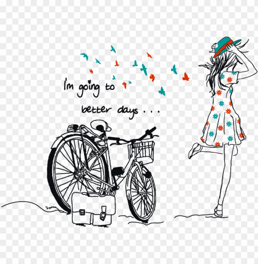 Download Girl Quotes Who Love Riding Bike Png Image With Transparent Background Toppng