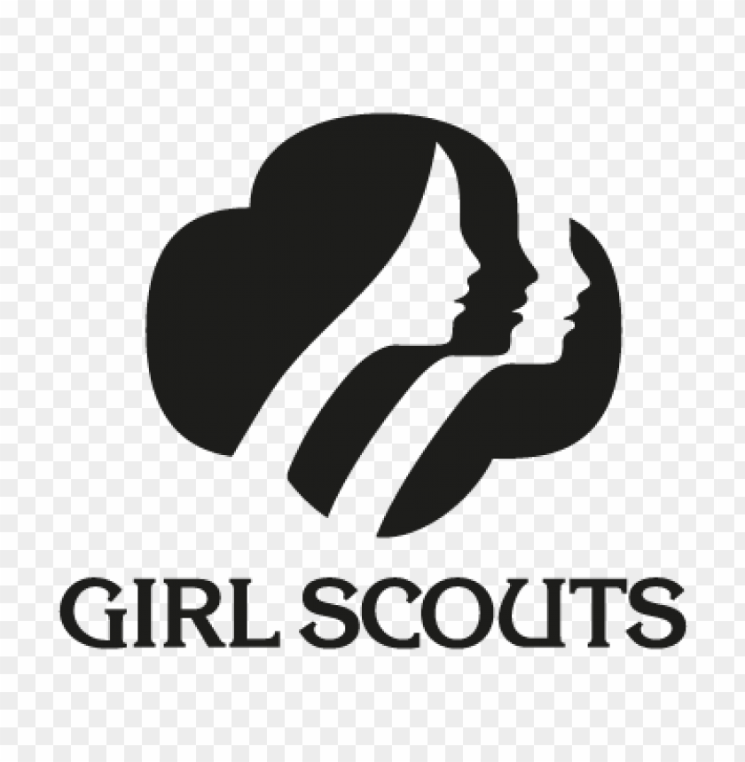  girl scouts eps logo vector free - 465828