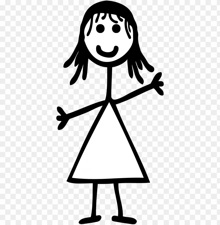 Girl Stick Figure Transparent Png Image With Transparent Background Toppng