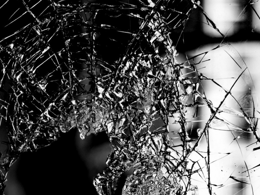 glass, broken, bw, cranny, shards png - Free PNG Images | TOPpng