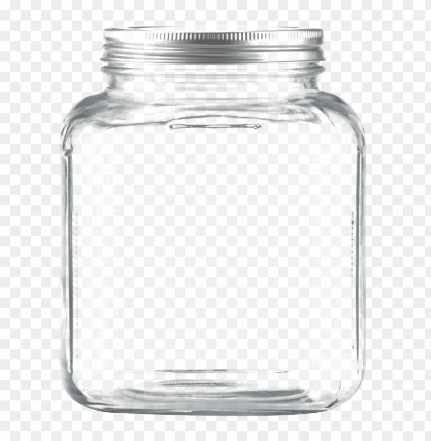 Transparent Background PNG of glass jar - Image ID 24435