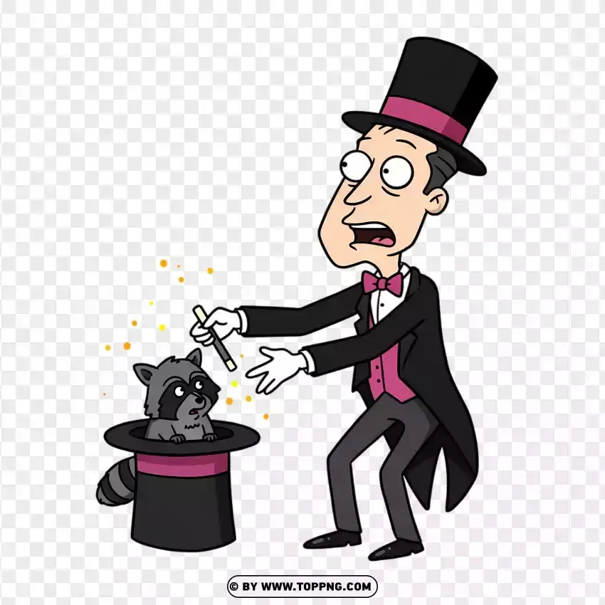 Glenn Quagmire As A Magician Performing A Trick PNG Transparent Background