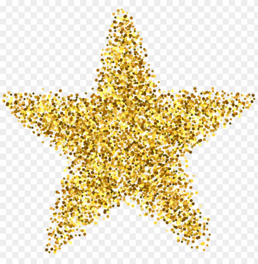 glitter star decoration