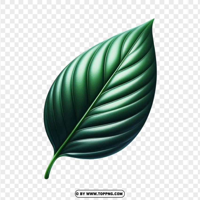 Glossy leaf, green leaf PNG, botanical leaf image,Green , Fresh , Isolated , Leaf 