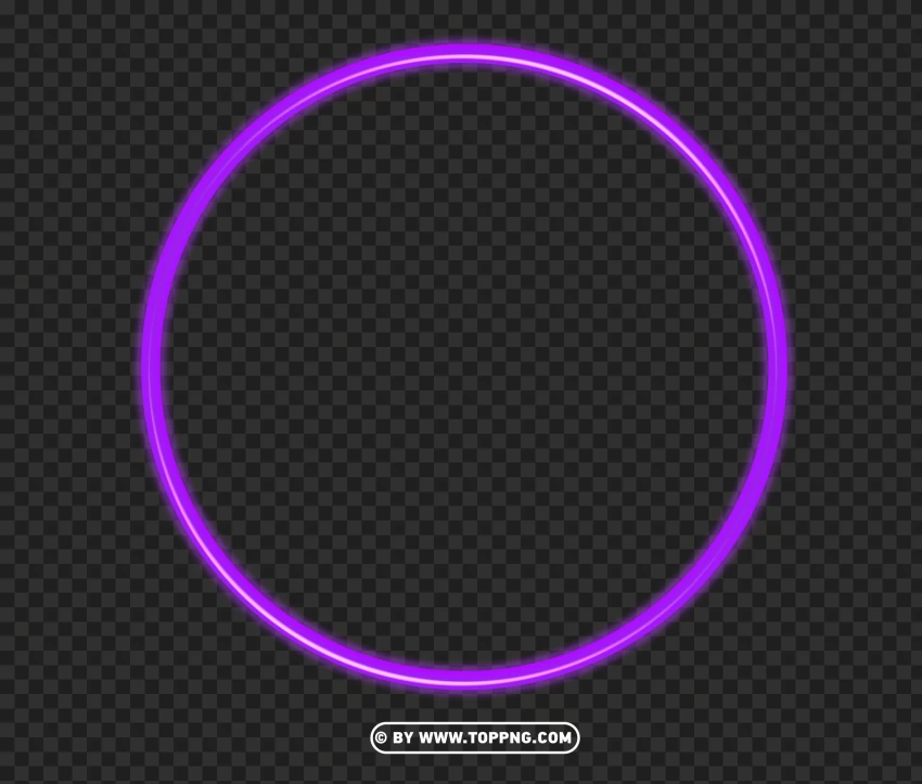 Glowing Light Neon Purple Lines Circle - Image ID 489427