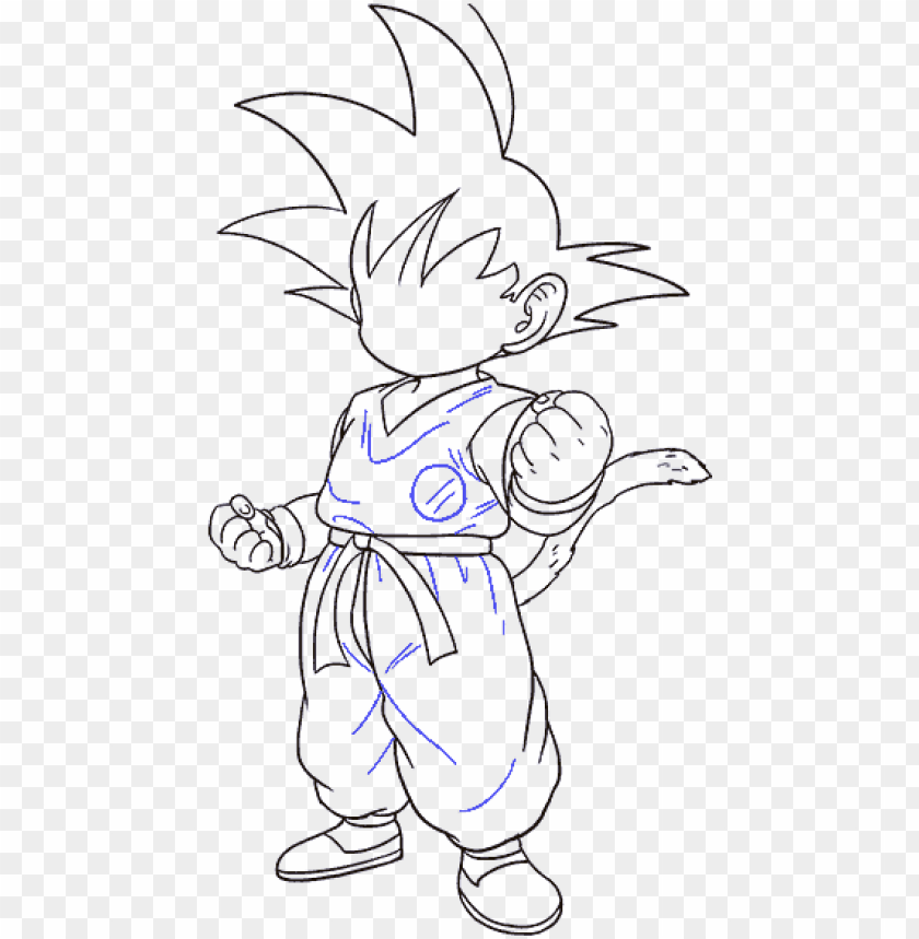 Goku Drawing Png Image With Transparent Background Toppng - ssj3 goku face roblox