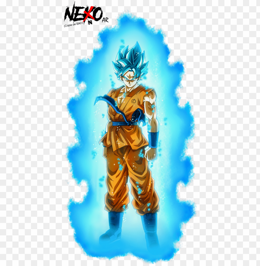 Goku Ssj Blue Aura PNG Image With Transparent Background | TOPpng
