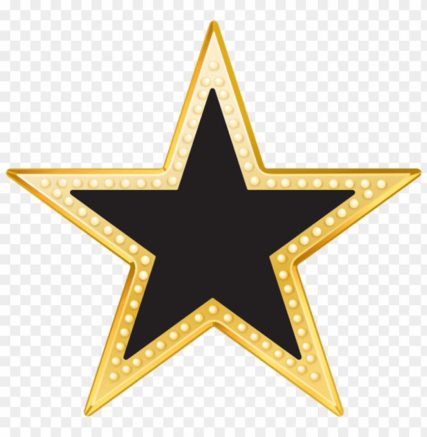 gold and black star