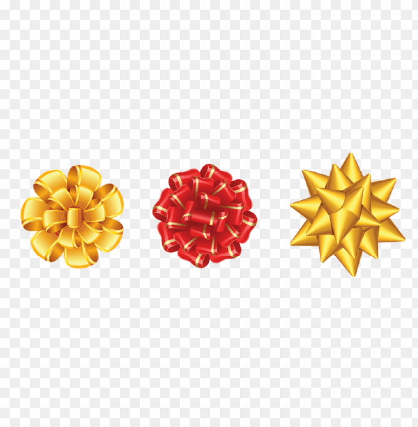 Download gold and red bows decorspicture clipart png photo | TOPpng