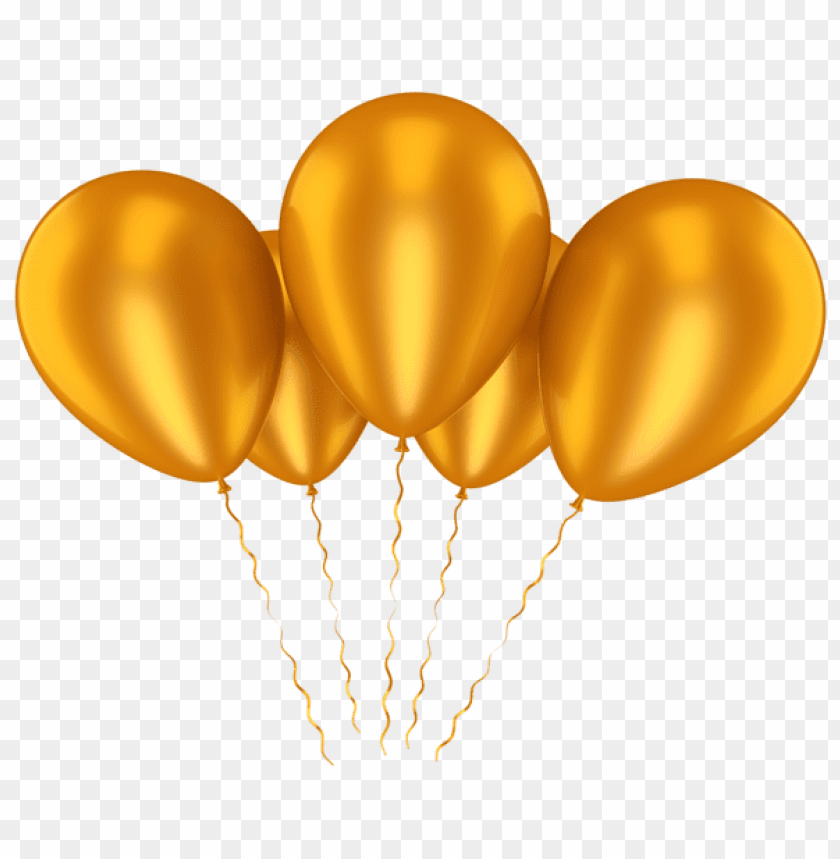 Download Gold Balloons Transparentpicture Png Images Background