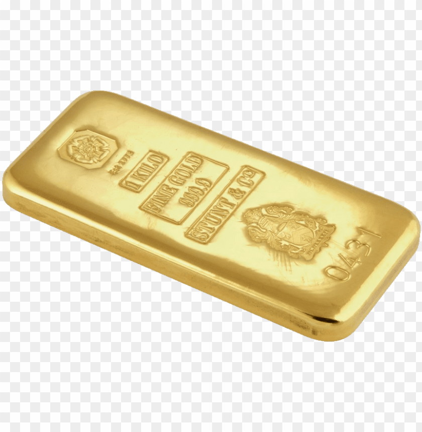 Transparent Background PNG of gold bar - Image ID 14547