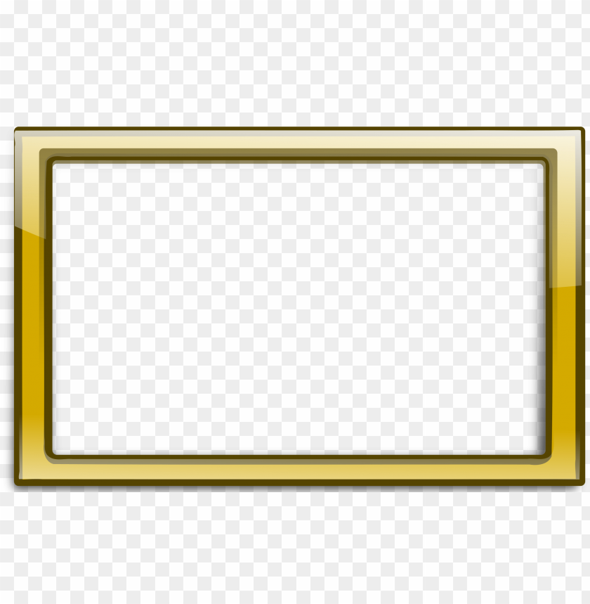gold border frame png - Free PNG Images ID 7036
