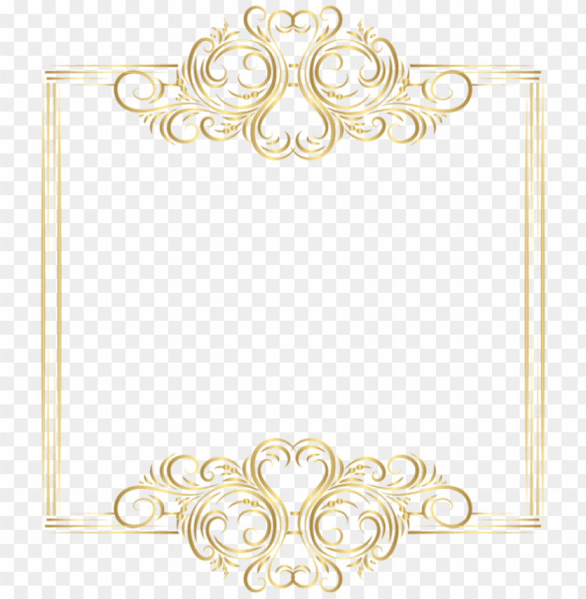 gold border frame png
