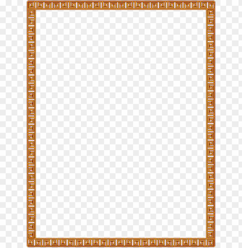 gold border frame png pic png - Free PNG Images ID 7039