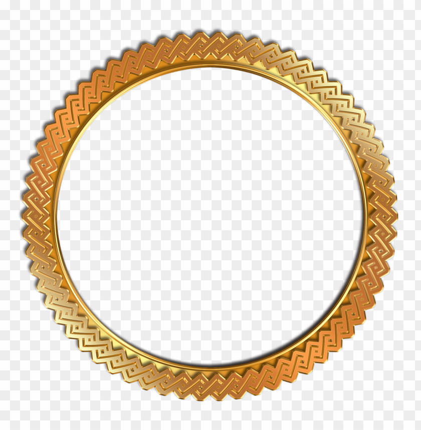 gold circle frame png PNG image with transparent background | TOPpng