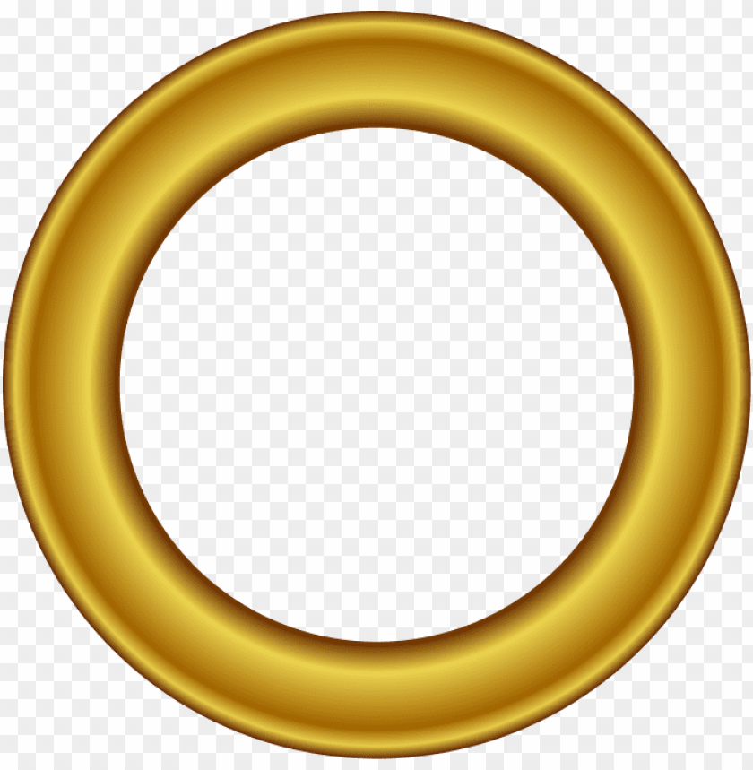 gold circle frame png PNG image with transparent background | TOPpng