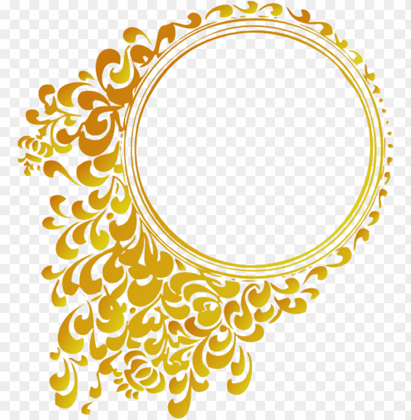 Gold Circle Frame Png Png Image With Transparent Background Toppng