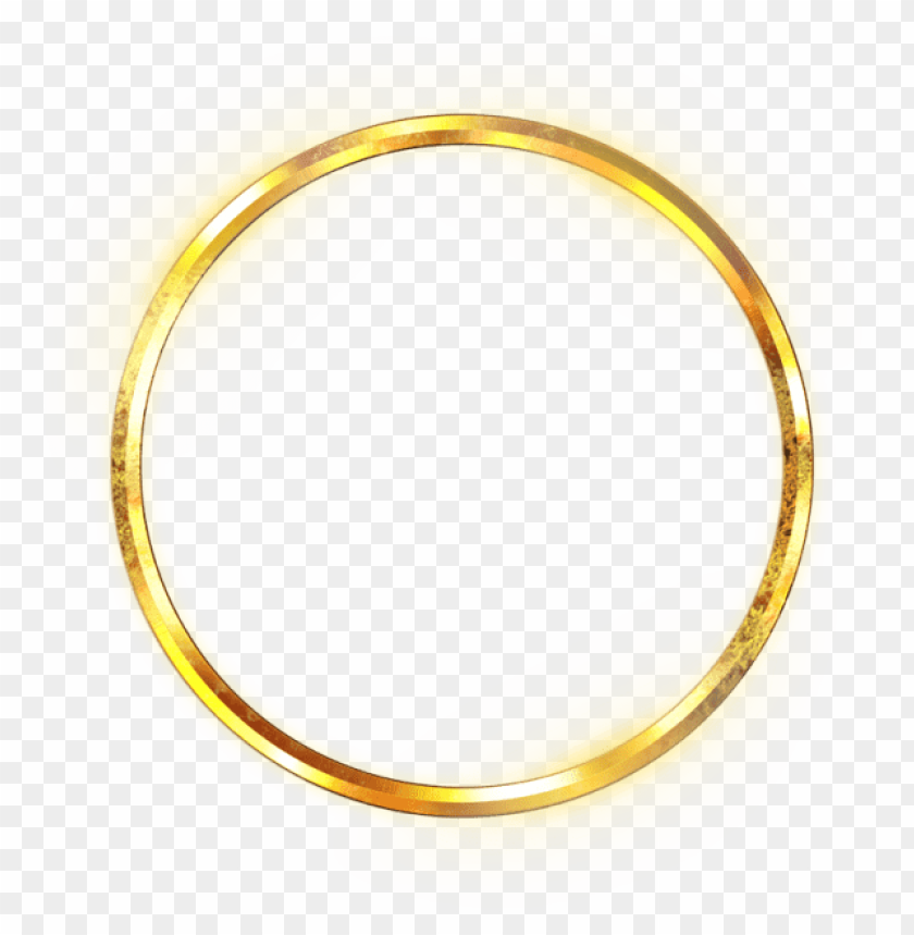 gold circle frame png PNG image with transparent background | TOPpng