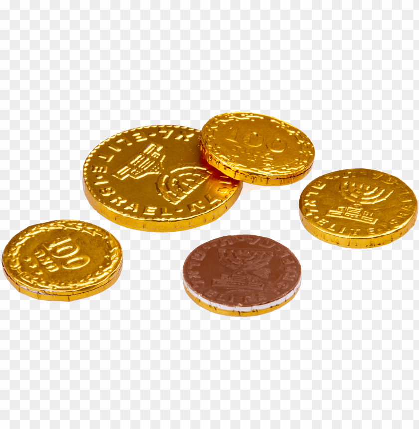 Transparent Background PNG of gold coins - Image ID 14538
