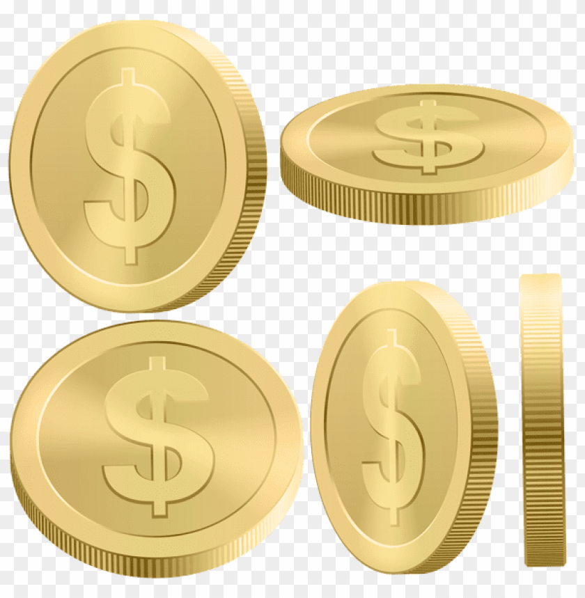 gold coins clipart png photo - 30266