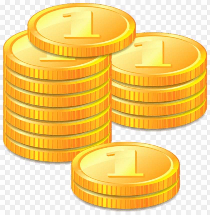 gold coins clipart png photo - 30290
